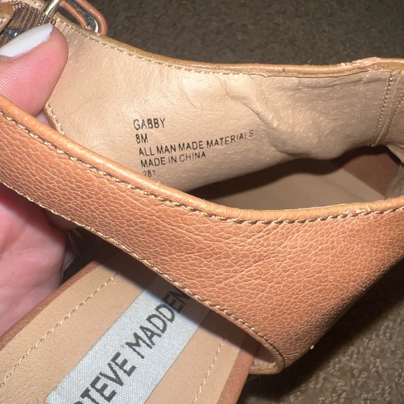 Steve Madden Gabby Cognac Heels- Size 8 - Picture 7 of 10